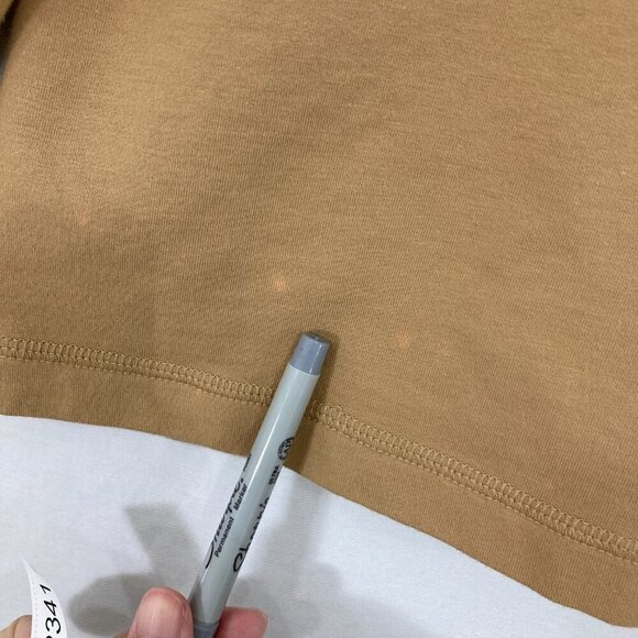 Lauren Ralph Lauren size XL Light Brown Relaxed Full Zip Hooded Comfy Jacket - Picture 11 of 12